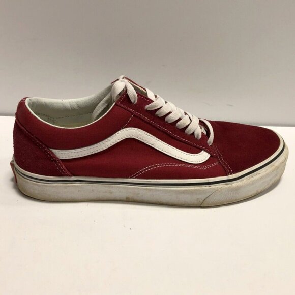 Vans Men's Old Skool Lace-Up Sneakers Red, Size 10 M - Picture 1 of 5